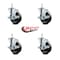 Service Caster Belshaw HG18-0031B-4 Replacement Caster Set - HG18EZ Glazer - BEL-SCC-DCGR20S414-POS-TLB-716138-4 - alternate 3